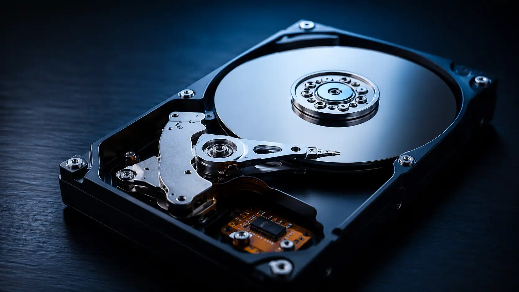 هارد دیسک باز شده در آزمایشگاه IranHDD